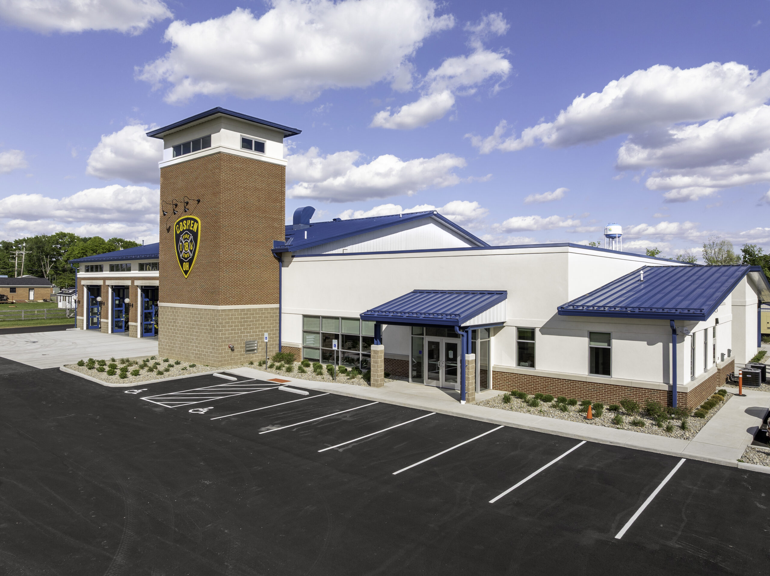 Goshen Fire Station 18,Pre-engineered Metal Building, Goshen, Ohio, Conger Construction, MSP