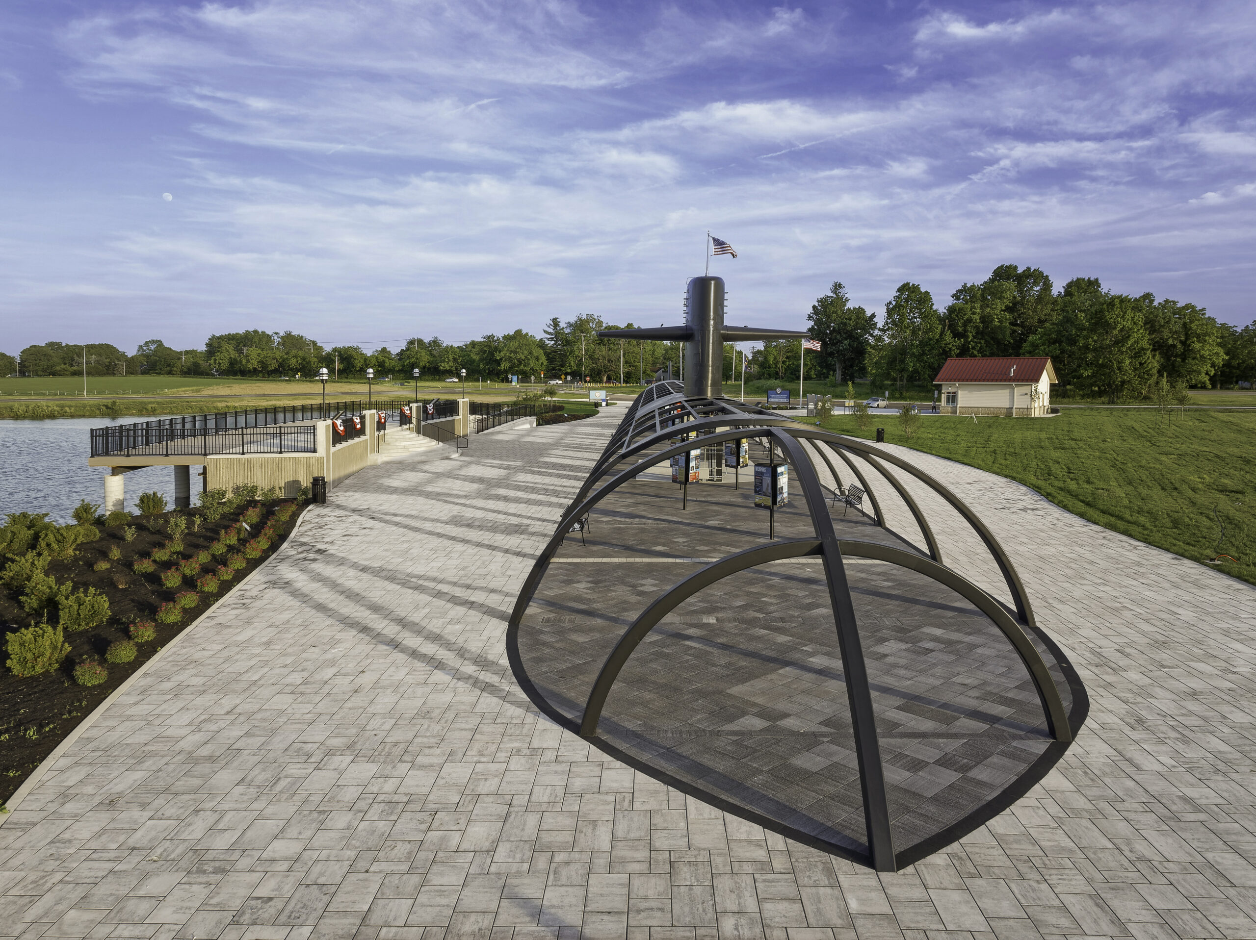 USS Cincinnati Memorial, Voice of America Park, Cincinnati, OH MSP Design, Conger Construction